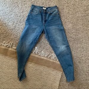 H&M High Waisted Straight Leg Jeans